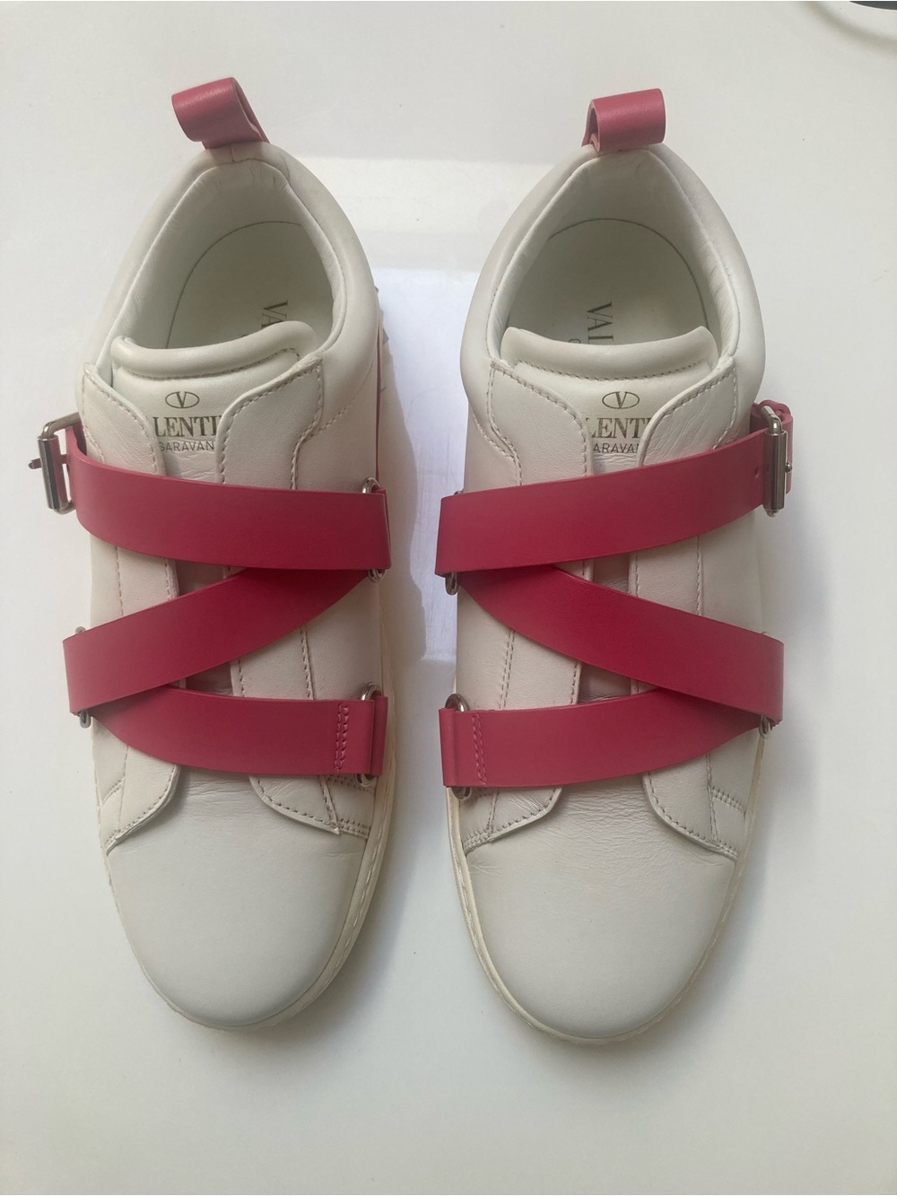 Valentino V-Punk Buckle Rockstud Sneakers